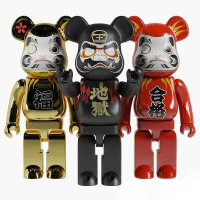 现代暴力熊玩具摆件